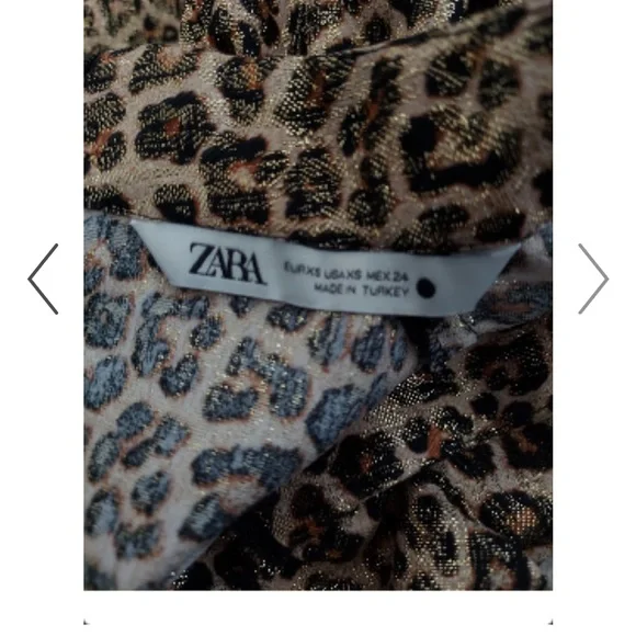 ZARA Leopard Print Dress - Picture 3 of 4